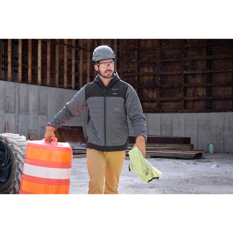 Milwaukee S Unisex Heated Jacket Kit Gray