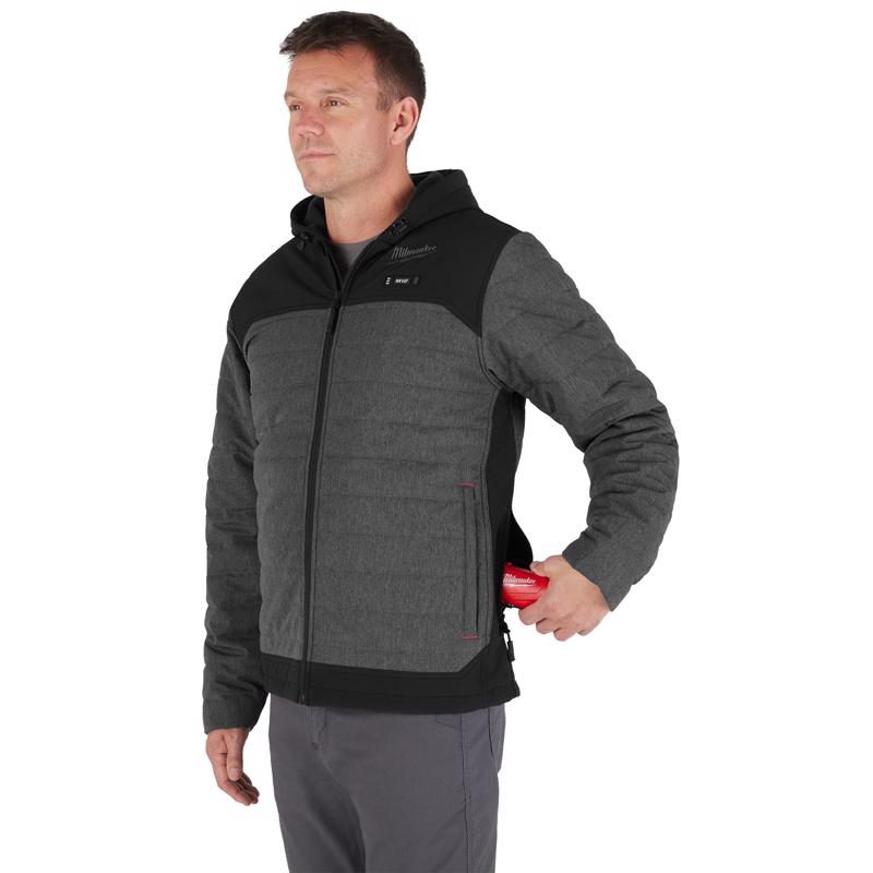 Milwaukee XXL Unisex Heated Jacket Kit Gray