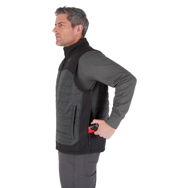 Milwaukee L Unisex Heated Vest Kit Gray