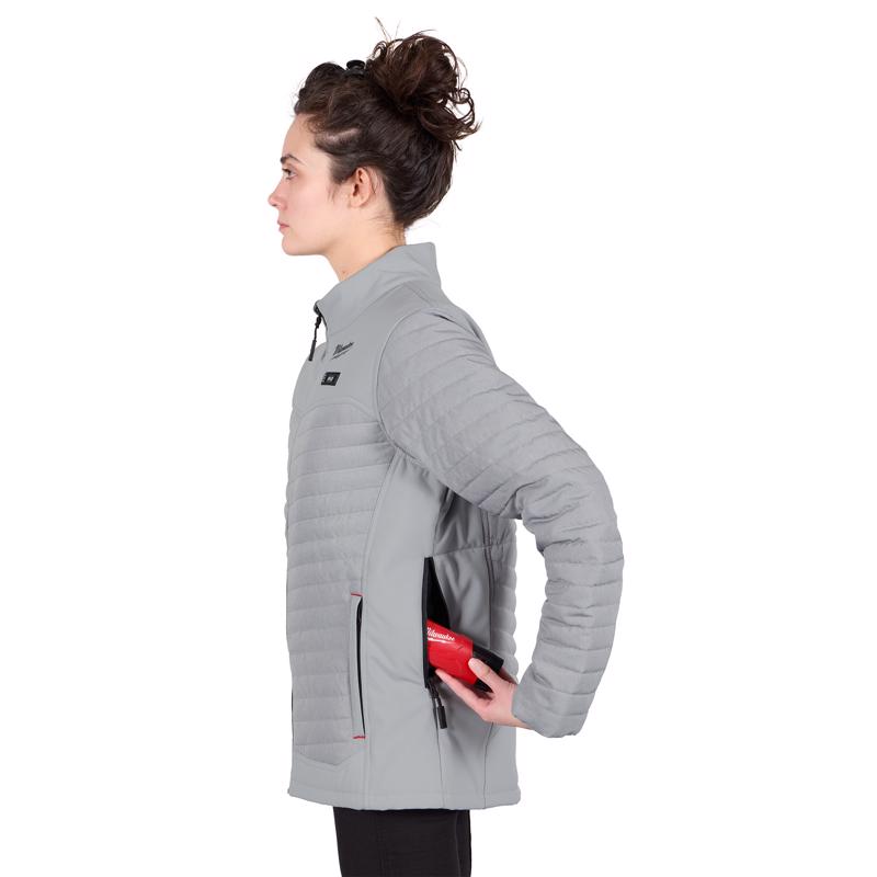 Milwaukee XL Women's Heated Jacket Kit Gray