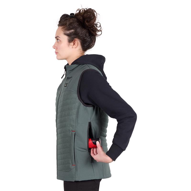 Milwaukee XXL Women's Heated Vest Kit Green