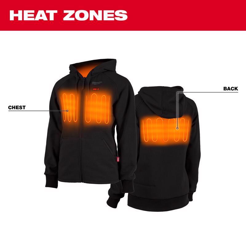 Milwaukee XS Women's Heated Hoodie Kit Black