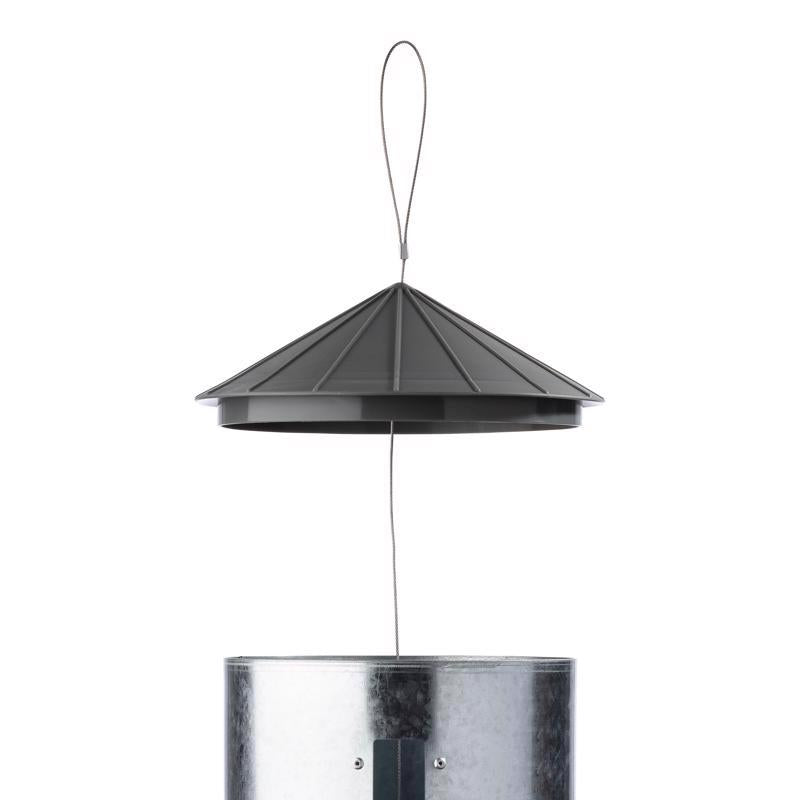 More Birds 7 lb. capacity Plastic/Steel Silo Hopper Bird Feeder