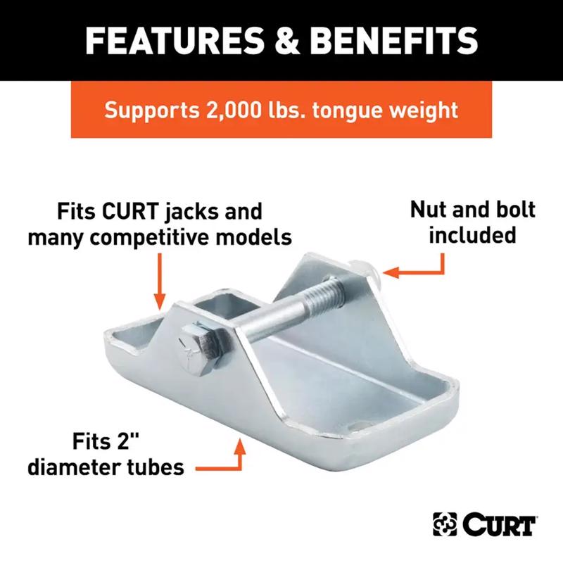 CURT 2000 lb For Trailer Jack Base Foot Plate
