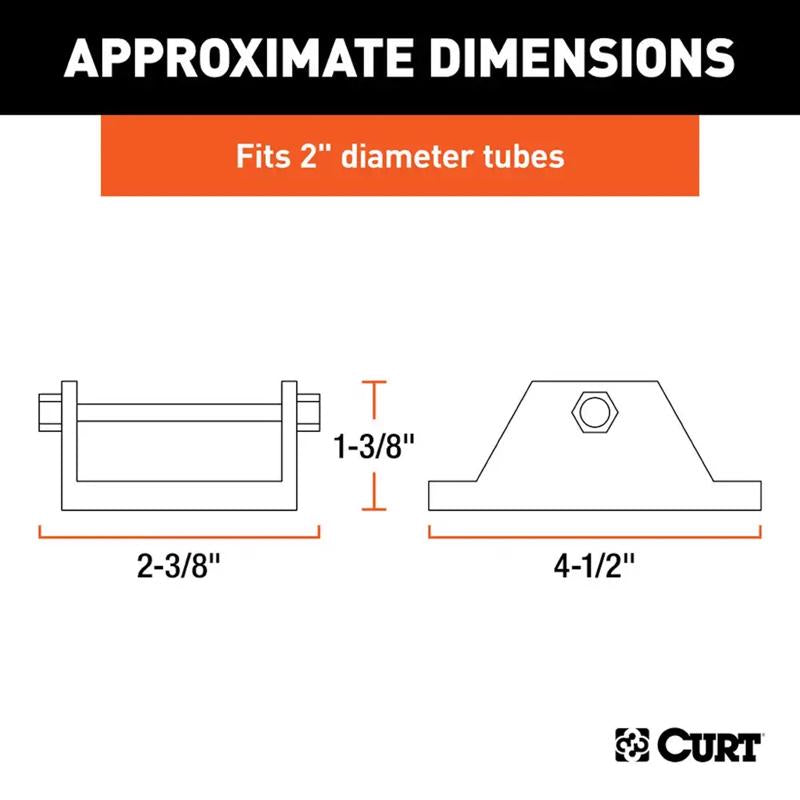 CURT 2000 lb For Trailer Jack Base Foot Plate