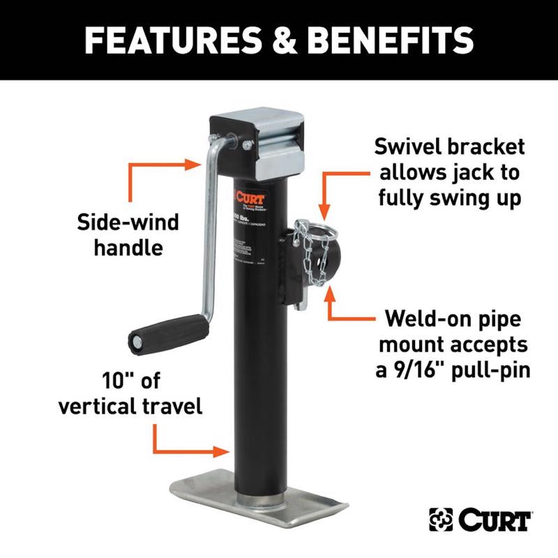 CURT 5000 lb For Trailer Jack