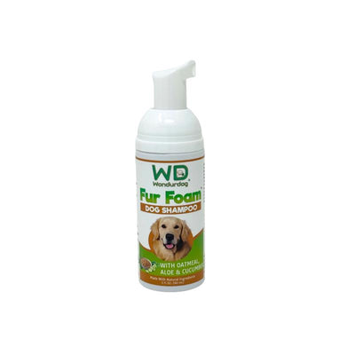 Wondurdog Fur Foam Oatmeal, Coconut, Aloe & Cucumber Dog Shampoo 2 oz