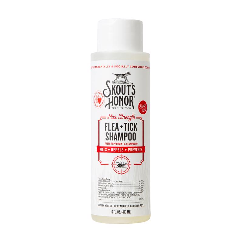 Skout's Honor White Cedarwood/Peppermint Dog Flea and Tick Shampoo 16 oz