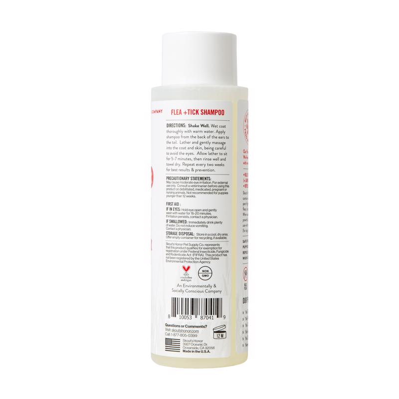 Skout's Honor White Cedarwood/Peppermint Dog Flea and Tick Shampoo 16 oz
