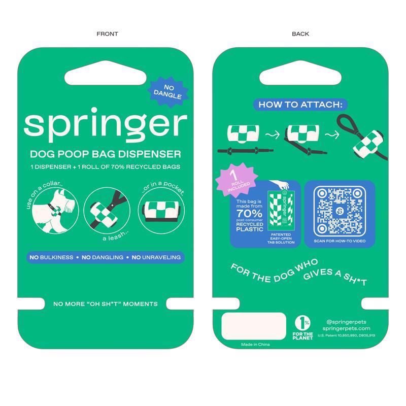 Springer Plastic Dispenser with Waste Bag