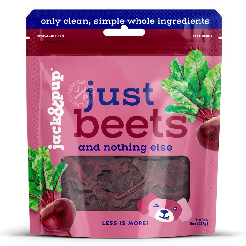 Jack & Pup Just Beet Grain Free Treats For Dogs 8 oz