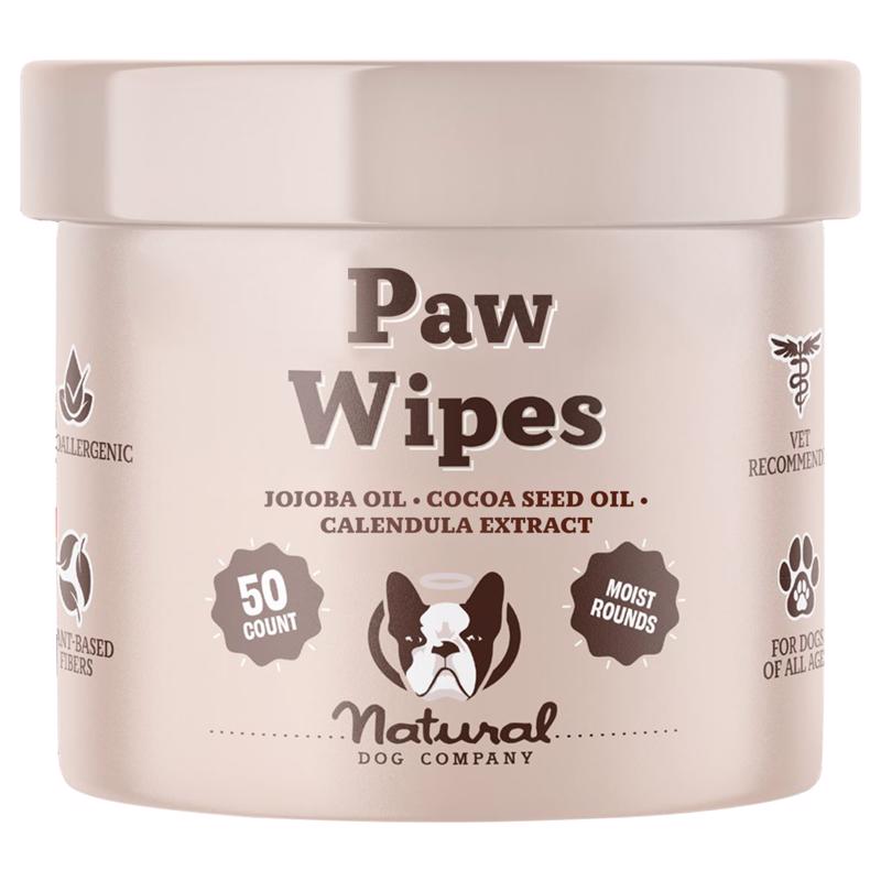 Natural Dog Company Dog Paw Spray and Wipes 50 ct