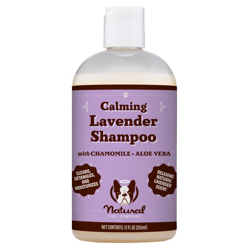 Natural Dog Company Calming Lavender Dog Deodorizing Shampoo 12 oz