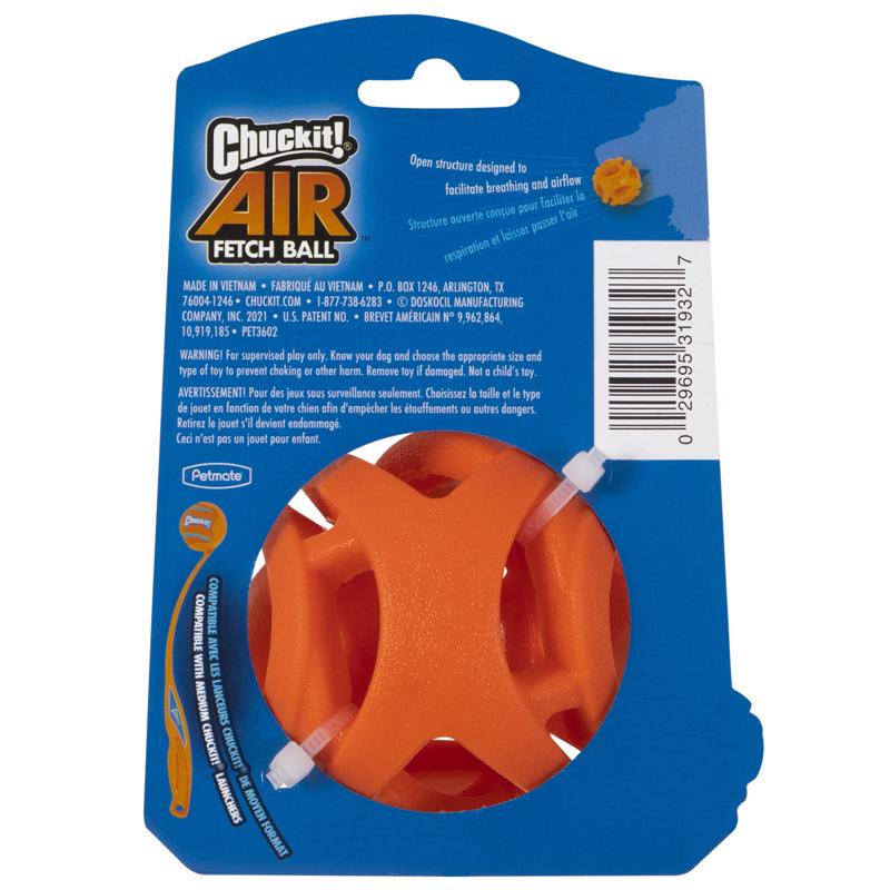 Chuckit! Breathe Right Orange Ball Dog Toy