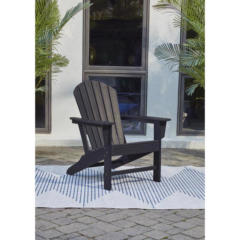 Signature Design by Ashley Sundown Treasure Black HDPE Frame Chat Chair