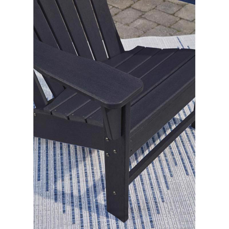 Signature Design by Ashley Sundown Treasure Black HDPE Frame Chat Chair