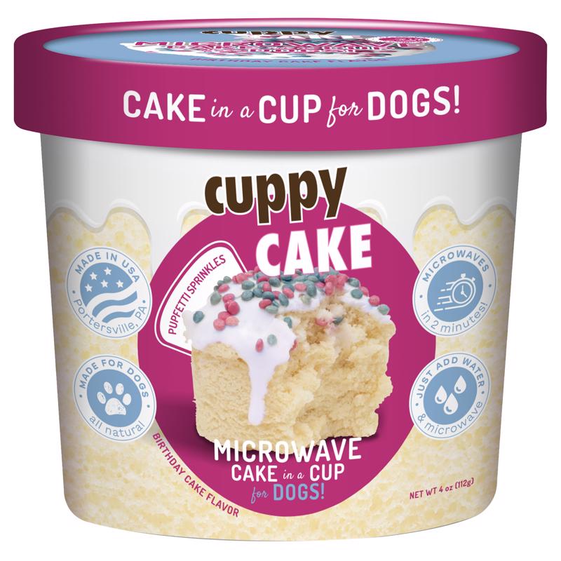 Cuppy Cake Birthday Cake with Pupfetti Sprinkles Treats For Dogs 4 oz