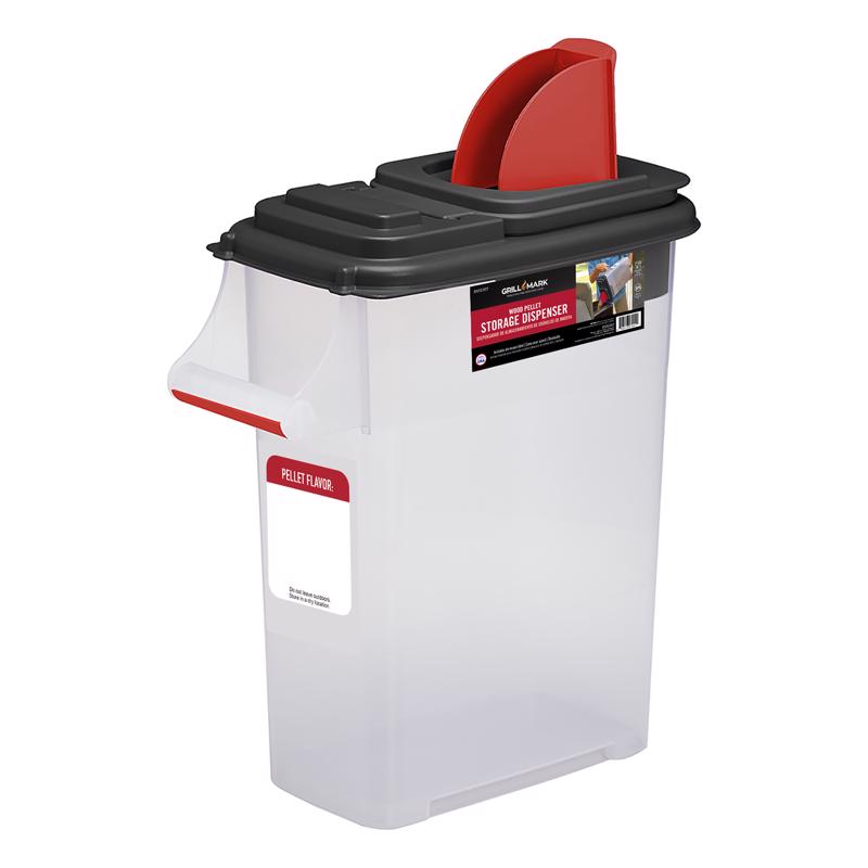 Grill Mark Polypropylene Storage Bin/Lid 20 lb. capacity 19 in. L X 10 in. W