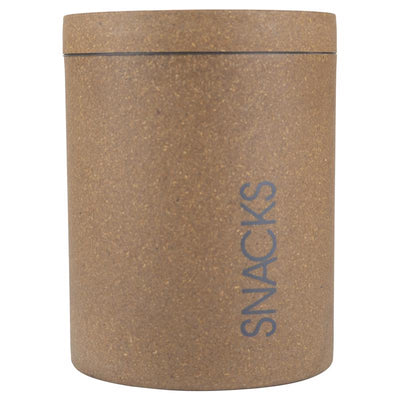 Loopy Products Brown Molded Bamboo 77 oz Treat Canister For All Pets