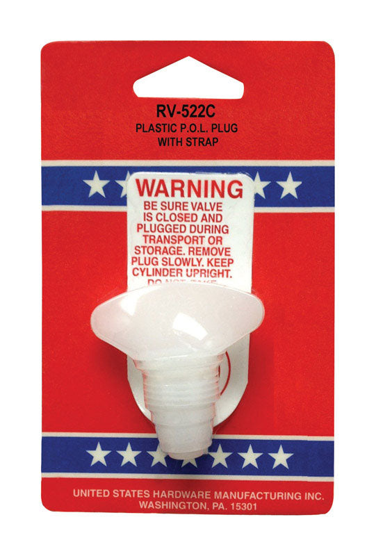 US Hardware 6.8 in. L Plug for Propane Bottle