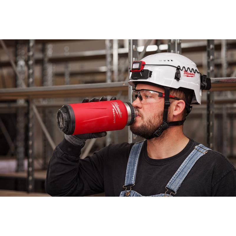 Milwaukee Packout 36 oz Red BPA Free Bottle with Chug Cap