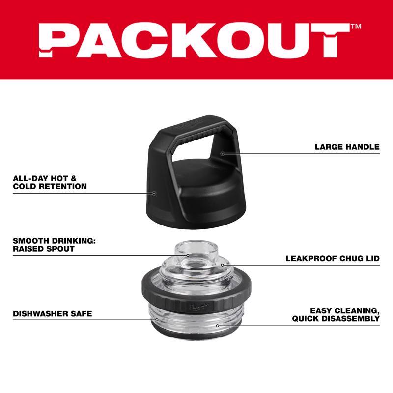 Milwaukee Packout 1 each Black Chug Cap