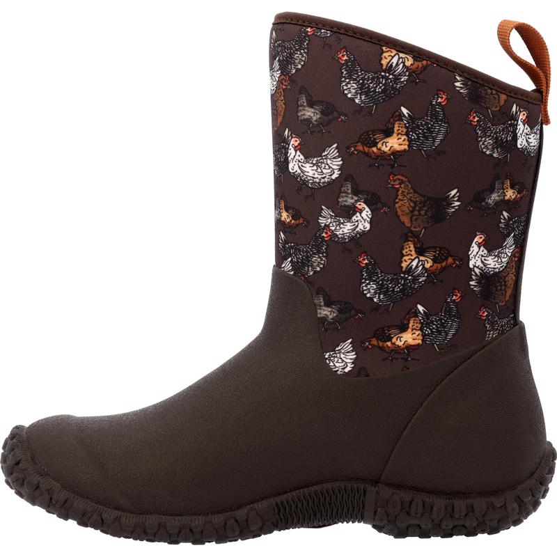The Original Muck Boot Company Muckster II Mid Women's Chicken Print Waterproof Boots 9 US Brown 1 p