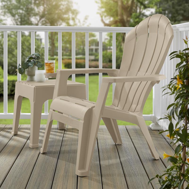 Adams RealComfort Deluxe Biscuit Resin Frame Adirondack Chair
