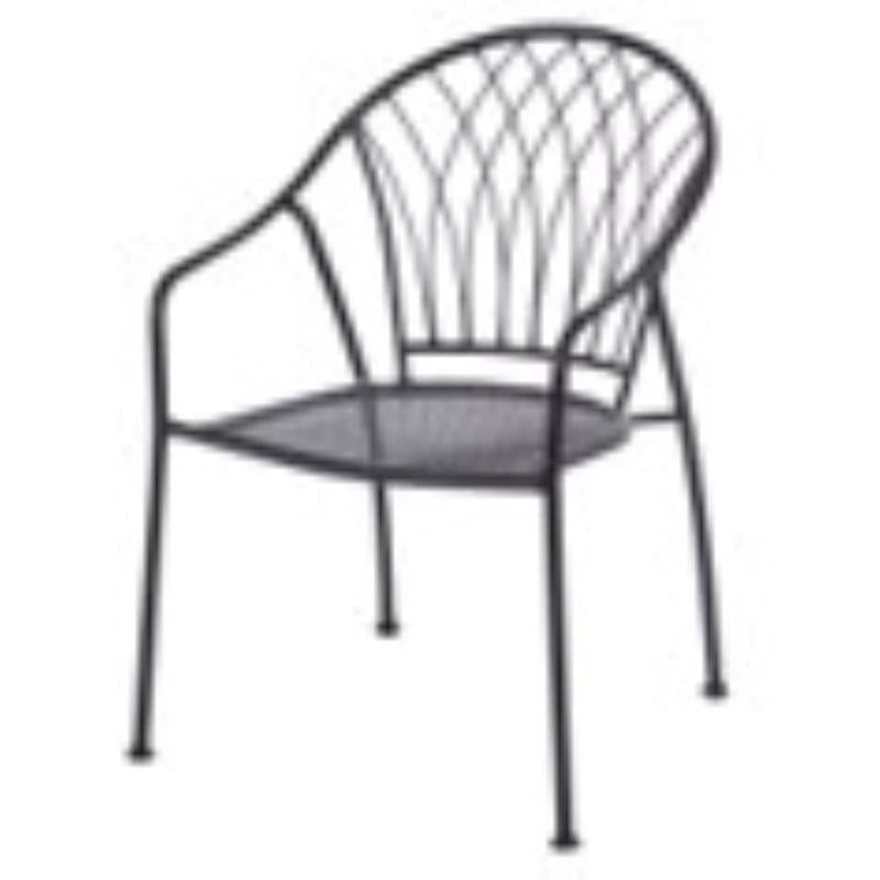 Living Accents Winston Black Steel Frame Stackable Chair