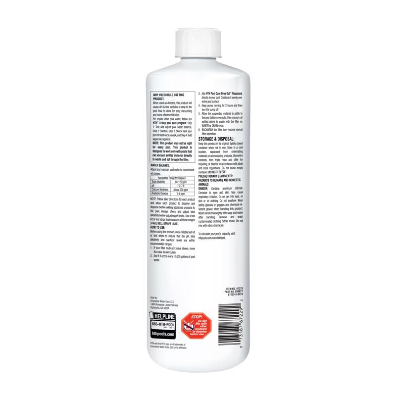 HTH Pool Care Liquid Flocculant 32 oz