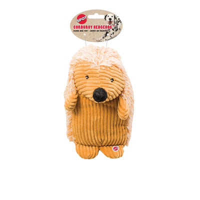 Spot Assorted Plush Corduroy Hedgehogs Squeak Dog Toy