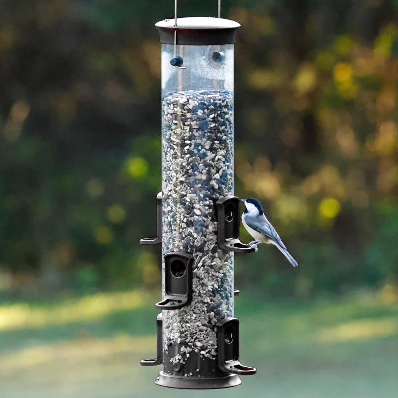Nature's Way 2.1 qt Plastic Tube Bird Feeder