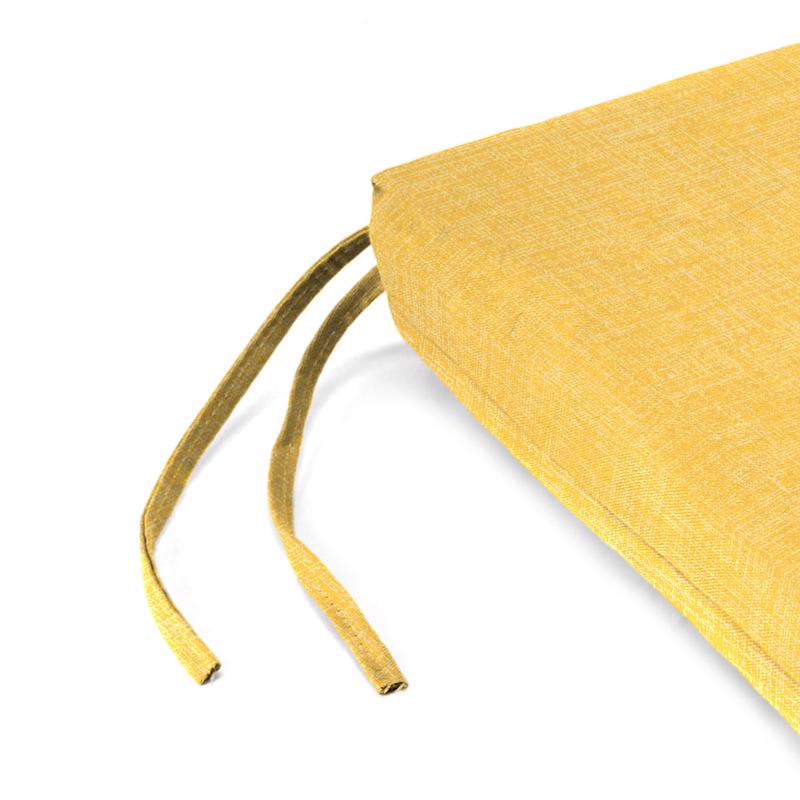 Jordan Manufacturing Yellow Polyester Seat Cushion 2 in. H X 17 in. W X 19 in. L