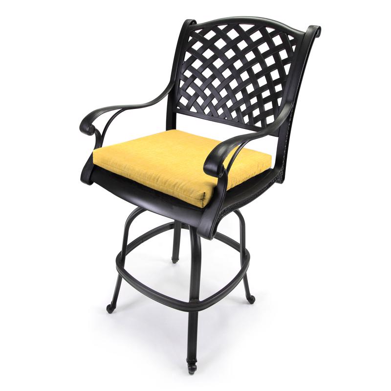 Jordan Manufacturing Yellow Polyester Seat Cushion 2 in. H X 17 in. W X 19 in. L