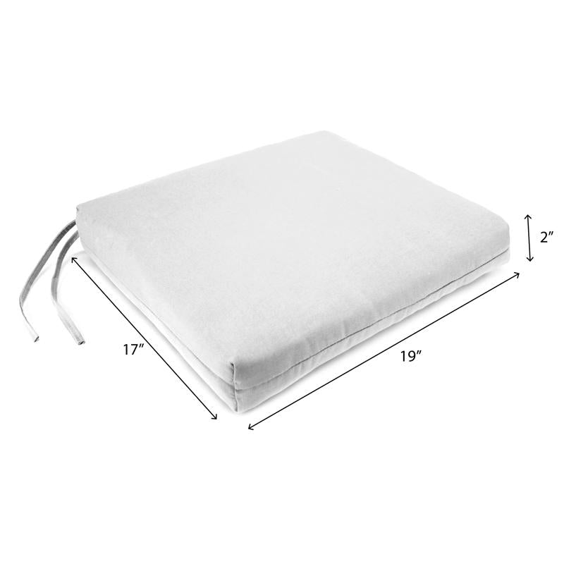 Jordan Manufacturing Yellow Polyester Seat Cushion 2 in. H X 17 in. W X 19 in. L