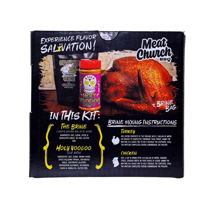 Meat Church Holy Voodoo & Bird Baptism Brine and Turkey Rub Kit 33 oz