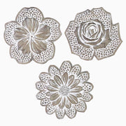 Exhart Cream/Gray Cement 0.8 in. H Flower Stepping Stone