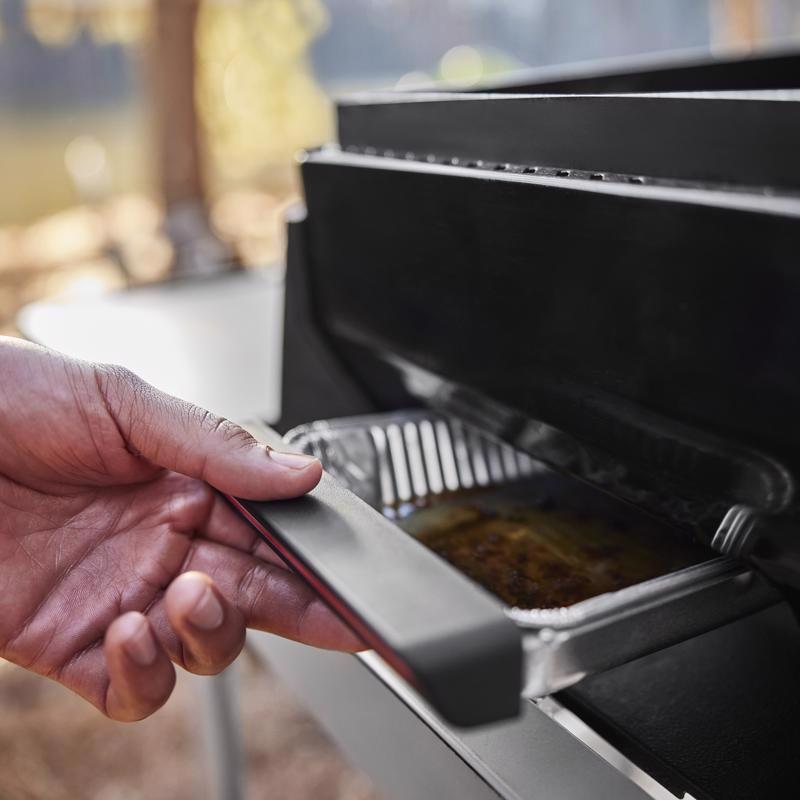 Weber Slate17" Rust-Resistant Table Top 1500531 1 Burner Liquid Propane Outdoor Griddle Black