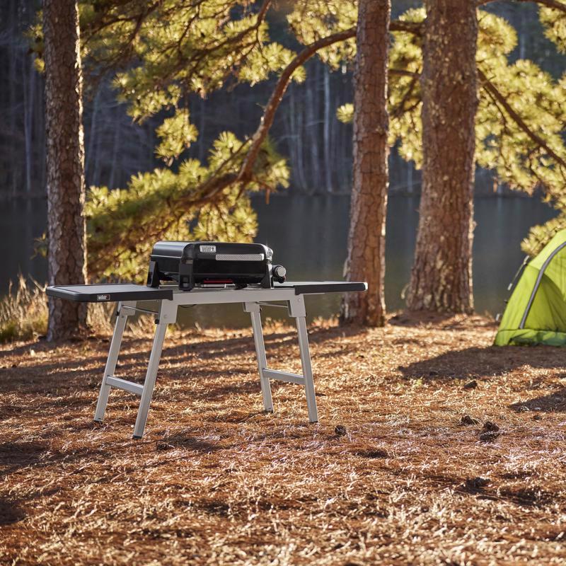 Weber Slate17" Rust-Resistant Table Top 1500531 1 Burner Liquid Propane Outdoor Griddle Black