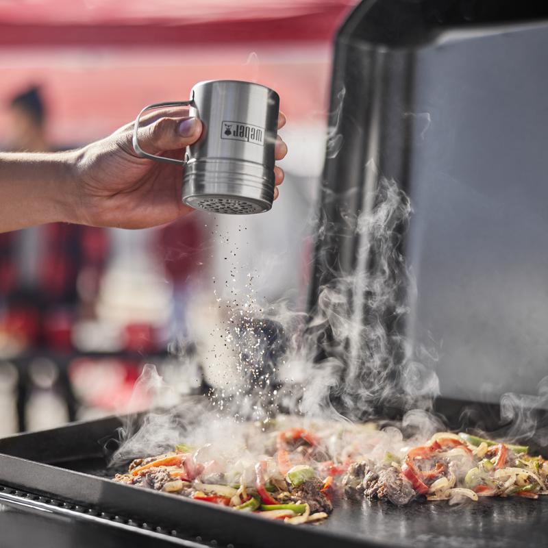 Weber Slate 22" Rust-Resistant Table Top 2 Burner Liquid Propane Outdoor Griddle Black