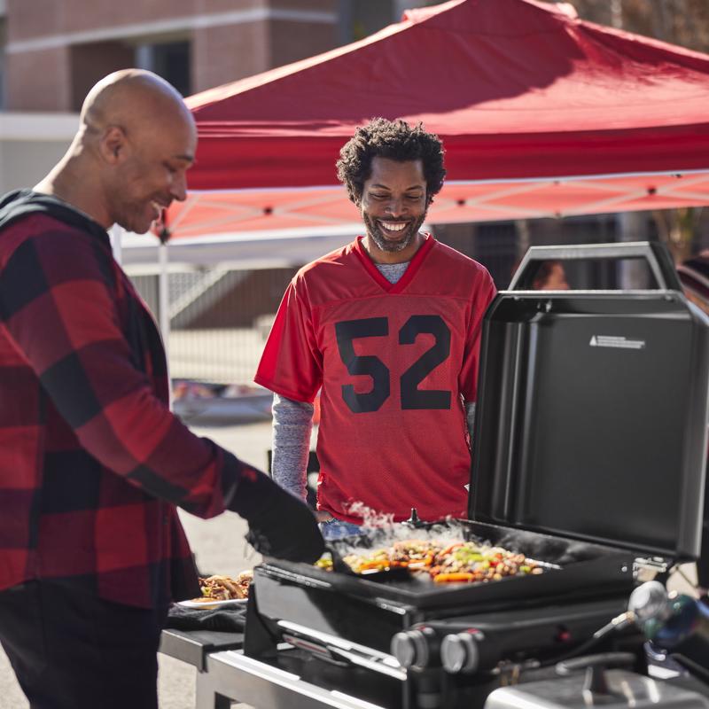 Weber Slate 22" Rust-Resistant Table Top 2 Burner Liquid Propane Outdoor Griddle Black