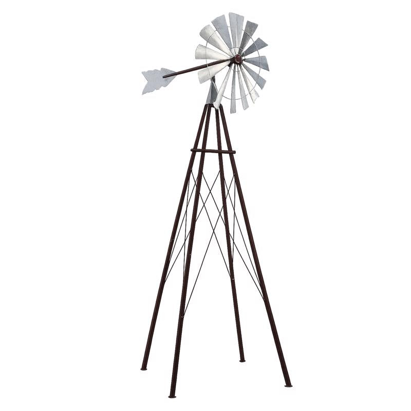 Alpine Bronze Metal 101 in. H Windmill