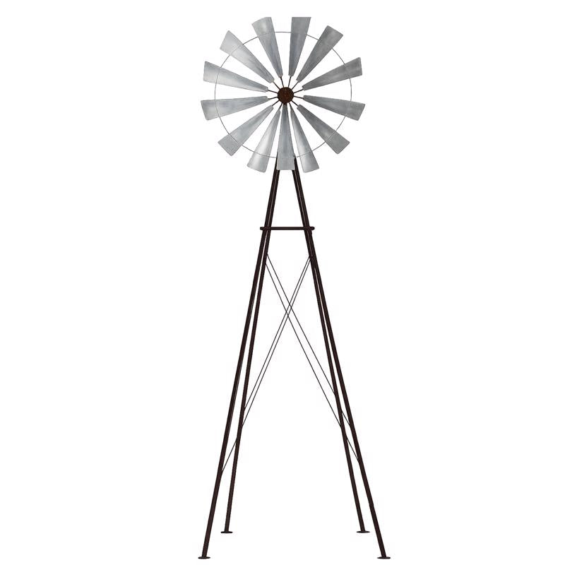 Alpine Bronze Metal 101 in. H Windmill