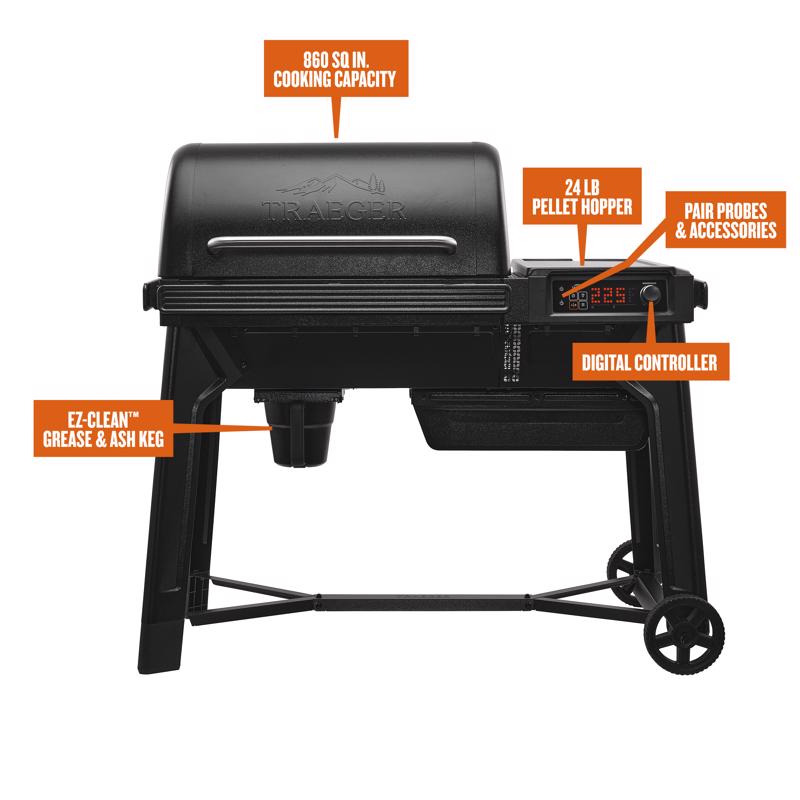 Traeger Woodridge Wood Pellet WiFi Grill Black