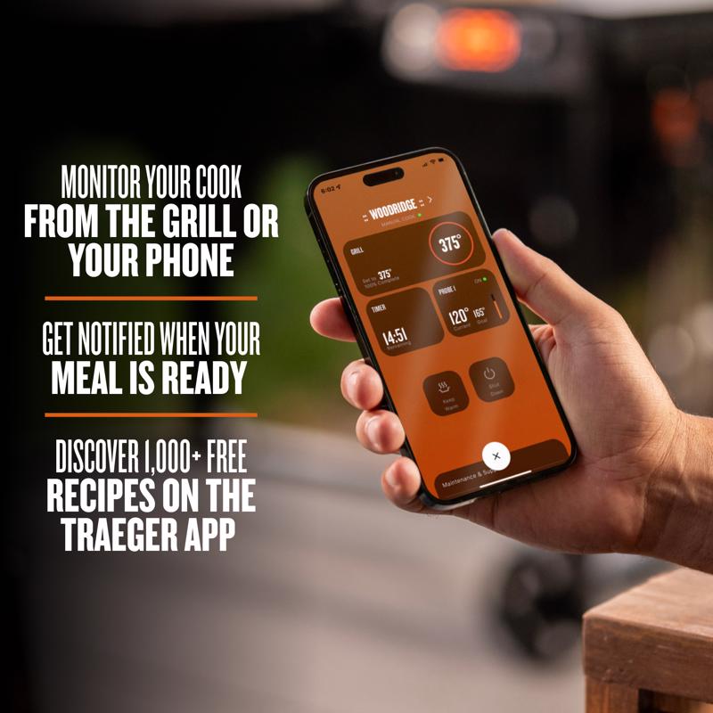 Traeger Woodridge Wood Pellet WiFi Grill Black