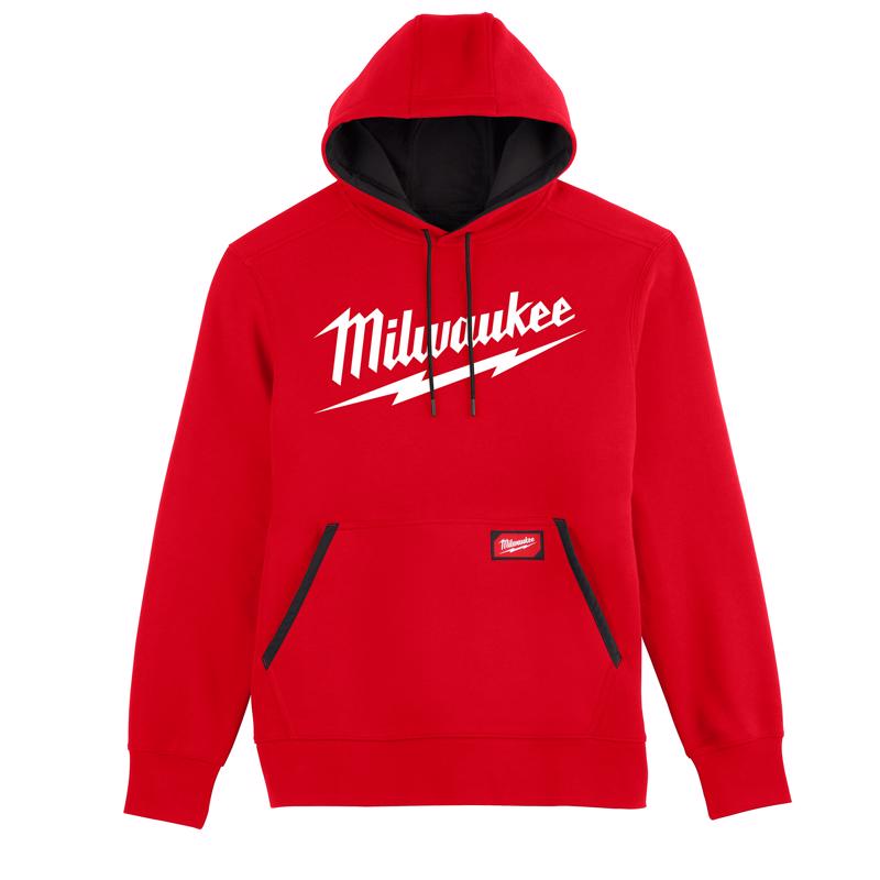 Milwaukee FreeFlex XL Long Sleeve Unisex Hooded Hoodie Red