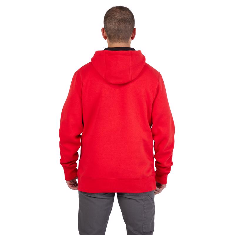 Milwaukee FreeFlex XL Long Sleeve Unisex Hooded Hoodie Red
