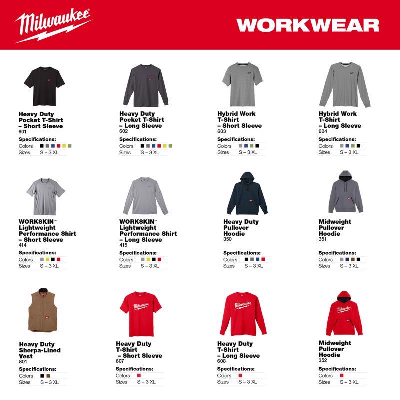 Milwaukee FreeFlex XL Long Sleeve Unisex Hooded Hoodie Red