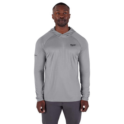 Milwaukee Workskin L Long Sleeve Men's Hooded Gray Hooded Sweatshirt