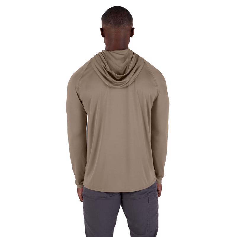 Milwaukee Workskin M Long Sleeve Men's Hooded Sandstone Tee Shirt